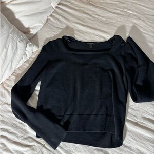 Banana Republic Black Scoop Neck Sweater